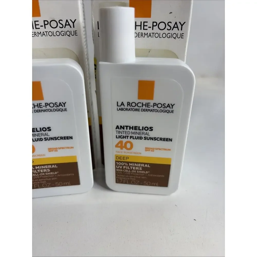 2 La Roche-Posay Anthelios Tinted SPF 40 Face Sunscreen Medium 1.7oz EXP:12/2025